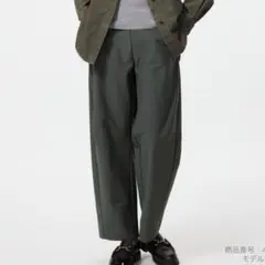 UNIQLO ジャージーカーブパンツ M ダークグリーン