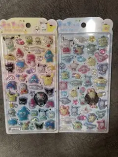 うるちゅるポップシール　サンリオ　ポチャッコ　プリン　ケロッピ　ウサハナなど