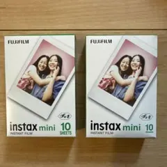 FUJIFILM instax mini チェキフィルム 2パック　10枚入り✨
