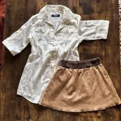 コムサデモード　ブラウス　110センチ　スカート100センチ