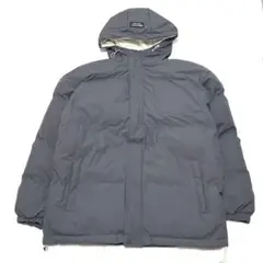 新品　メンズ中綿ジャケット防風防寒フード　グレー　XL