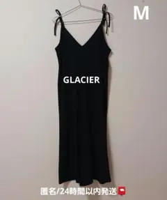 GLACIER　キャミサロペット　オールインワン　黒　Mのサムネイル