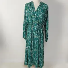 RADIATE THE LIFE DRESS ボタニカル グリーンワンピース