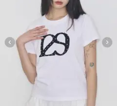 イリゴ ロゴプリント 半袖Tシャツ ホワイト