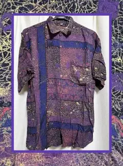 【お値下げ♡】used 古着 ヴィンテージ 柄シャツ アート柄 ビスコース