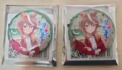 ウマ娘シンデレラグレイ 極楽湯 シンボリルドルフ 缶バッジ 2点