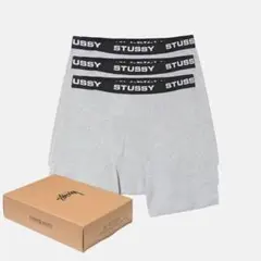 STUSSY メンズボクサーパンツ ブラック 3 枚入り 箱付き新品 - メルカリ