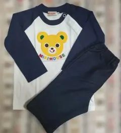 ミキハウス 長袖Tシャツ　ロンＴ　パンツ　セット　70 80