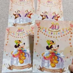 東京ディズニーリゾート 40周年 ポストカード 4枚セット