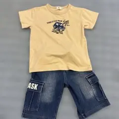 WASK Tシャツ 110cm デニムハーフパンツ 100cm セットのサムネイル