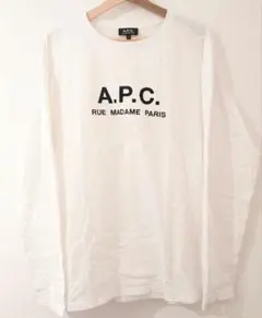 A.P.C. 刺繍ロゴ 長袖Tシャツ ロンT