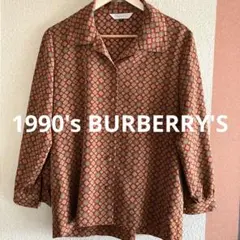 【状態良好❗️】1990's BURBERRY'S 紋章柄 ブラウス 希少品のサムネイル