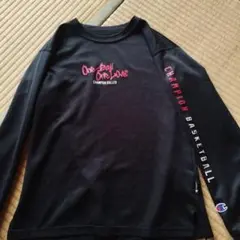 Champion One Ball One Love ブラック長袖ウェア 140