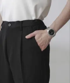 新品 ナノ・ユニバースALWAYS EASY スラックス メンズ XLのサムネイル