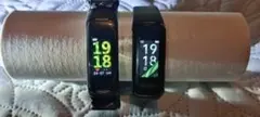 ブラック スマートウォッチ 2点セット
