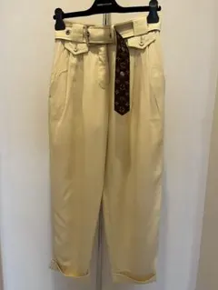 【LOUIS VUITTON】ルイヴィトン ベルト付きパンツ モノグラム