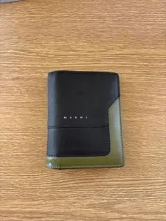 MARNI 二つ折り財布 ブラック/グリーンのサムネイル