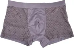 男性の快適な下着ボクサーブリーフ通気性メッシュ生地でサポート