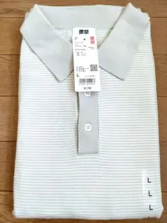 【新品未使用】UNIQLO ウォッシャブルニット ポロシャツ 半袖 L