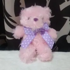 ラブリーローズベア Cutie Nose ぬいぐるみ マスコット ピンクのサムネイル