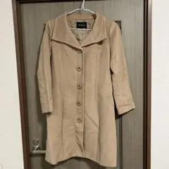 (株)ワールド　INDIVI ベージュ フリース風 ロングコート