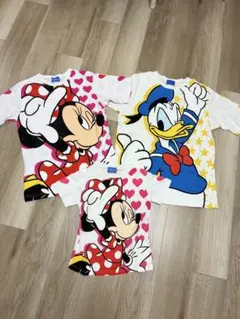 東京ディズニーリゾート ミニーマウス Tシャツ 120.Ｓ.Ｌ３枚セット