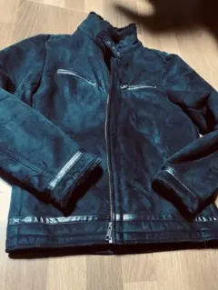 ライダースジャケット　ムートンジャケット　LL