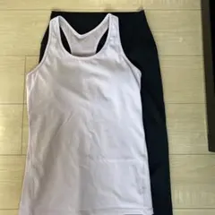 薄ピンクタンクトップとブラックレギンスセット　M SUKALA