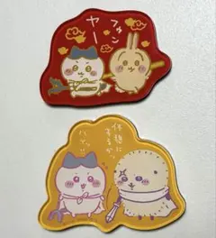 ちいかわ キャラマグネッツ　（ハチワレ うさぎ、ハチワレ ラッコ）