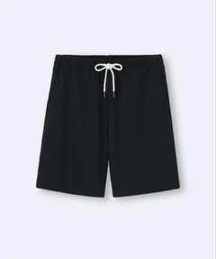 【新品タグ付き】GU スウェットイージーハーフパンツ 09 BLACK Lのサムネイル