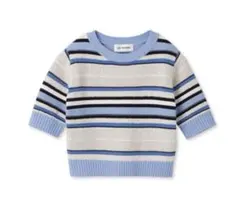 【美品】LILYBROWN ランダムラメボーダーニットトップス