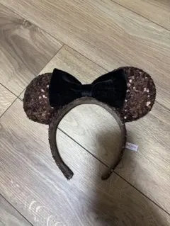 ミニーマウススパンコールカチューシャ