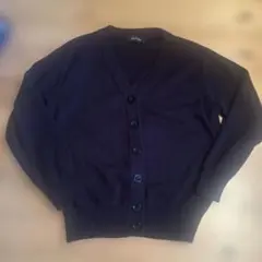 黒 Vネック カーディガン