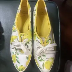 ケイトスペード　レモン柄スニーカー　25㎝