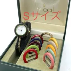 JOJI様 専用 稼働品☆ GUCCI 新品電池 チェンジベゼルSサイズ 腕時計