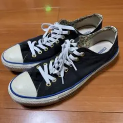 CONVERSE ALL STAR 黒×花柄　ローカット スニーカー