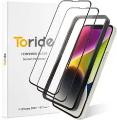 iPhone14 /13 iPhone13 Pro 用 ガラスフィルム 2枚入り