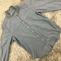 デニムフリルシャツ