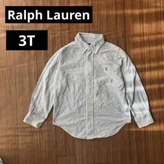 Ralph Lauren ストライプ 長袖シャツ 3/3T