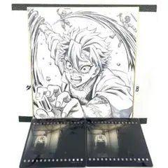 鬼滅の刃　ダイニング　ミニ色紙　クリアカード　実弥　3点セット