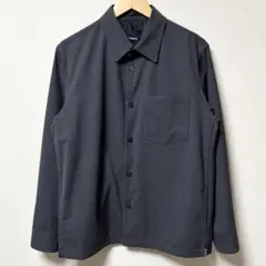 新品同様 24AW Theory オーバーシャツ ボンドウールツイル チャコールのサムネイル