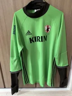 サッカー日本代表 トレーニングウェア グリーン 2XO スタッフ支給品