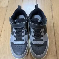 Nike キッズスニーカー グレー ブラック ベルクロ