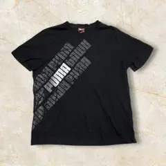【PUMA 両面プリント 刺繍ロゴ Tシャツ L】