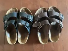 Birkenstockサンダル ブラック ブラウン