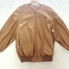 【美品】SLY レザージャケット アウター　ブラウン