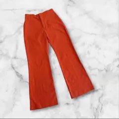 アースミュージックアンドエコロジー　ボトムスパンツ　ウエストゴム　ブラウン　M