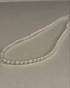 あこや ネックレス 5連 ベビーパール ロープ 編み込み 3.2mm 97cm 