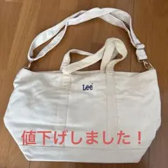 Lee ホワイト トートバッグ