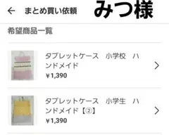みつ様おまとめ　タブレットケース